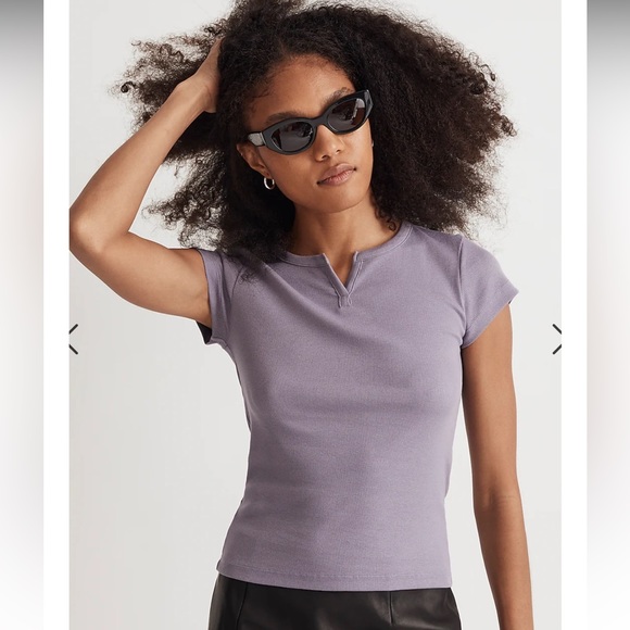 Madewell Tops - NWOT purple madewell shirt